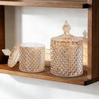 2 Pack Qtip Holder Glass Apothecary Jars - Image 4