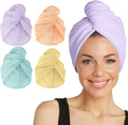 Turbie Twist 4-Pack Microfiber Hair Towel by TurbieTwist