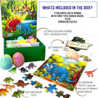 Bath Bombs for Kids with Surprise Toys Inside Plus Dinosaur Puzzle - Image 3