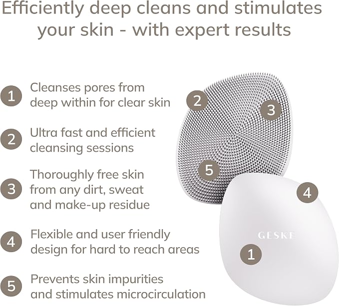 GESKE SmartAppGuided™ Facial Brush | 4 in 1 | Professional Facial Cleansing - Image 2
