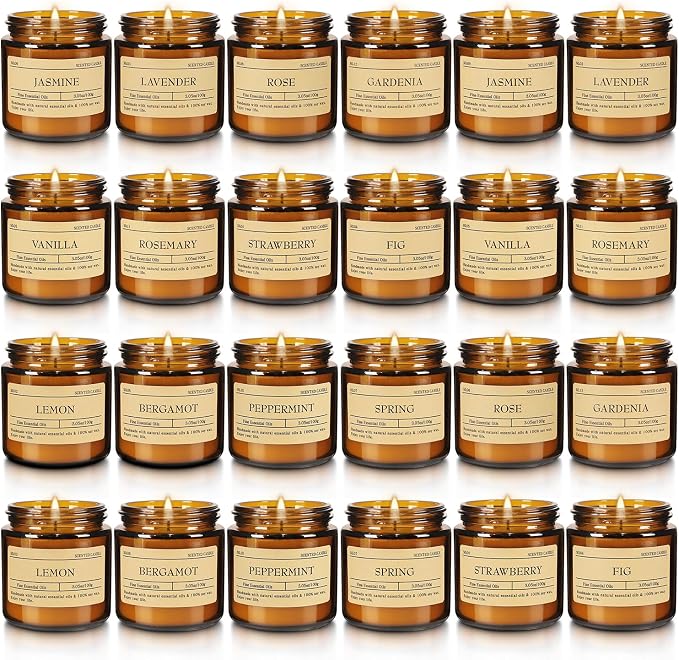 Scented Candle Set 24 Pack, Candle - Image 2