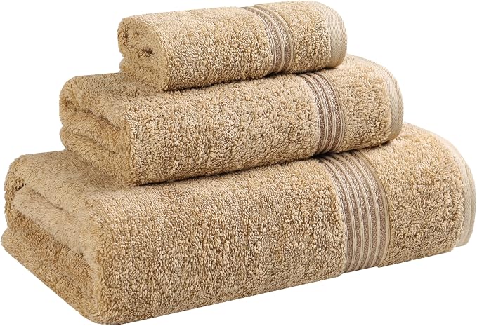 Superior Egyptian Cotton 3-Piece Towel Set, Basic Towels by SUPERIOR