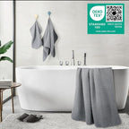 POLYTE 430 GSM Microfiber Quick Dry Lint Free Oversize Bath Towel Set, 6 Piece - Image 3