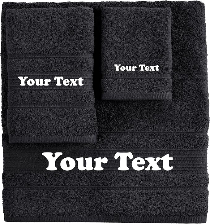 Personalize Your Towels with Custom Embroidery: Names, and Initials. Perfect - Image 2