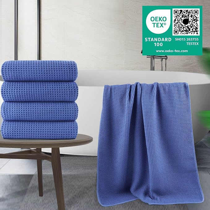 POLYTE 430 GSM Microfiber Oversize Quick Dry Lint Free Bath Towel, 60 x 30 in - Image 2