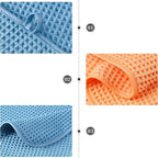 POLYTE 430 GSM Microfiber Quick Dry Lint Free Oversize Bath Towel Set, 6 Piece - Image 8