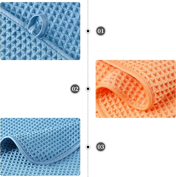 POLYTE 430 GSM Microfiber Quick Dry Lint Free Oversize Bath Towel Set, 6 Piece - Image 8