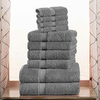 Superior Egyptian Cotton Pile 10 Piece Towel Set, Includes 2 Bath, 4 Hand - Image 2