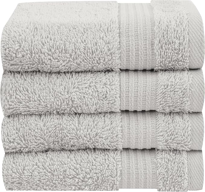 Cotton Paradise 100% Cotton Turkish Washcloth Set by UNITEDHOMETEXTILE