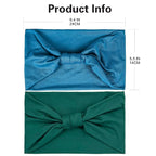 GiLi 2 Pack Wide Headbands for Women Boho African Knotted Non Slip Fashion Hair - Image 3