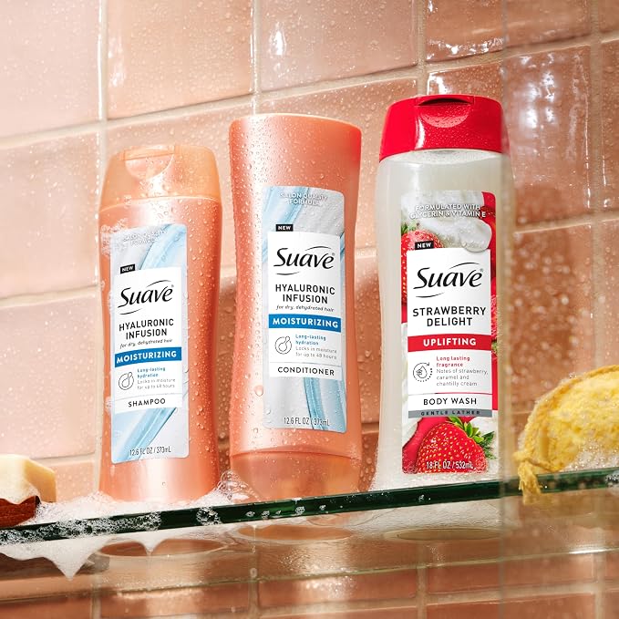 Suave Strawberry Delight Uplifting Body Wash, Formulated - Image 6
