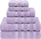 American Soft Linen Luxury 6 Piece Towel Set, 2 Bath Towels 2 Hand Towel 2 by AmericanSoftLinen