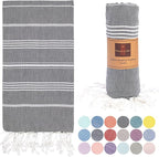 Beach Towel 100% Cotton Turkish Beach Towel Adult 38x70 Inch Pre-washed by NatureIsGift