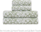 Jessica Simpson – Bath Towel 4 Piece Set, Premium Bathroom Décor, Includes 2 - Image 2