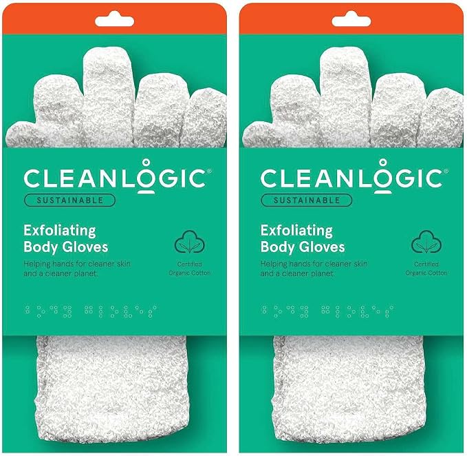 Cleanlogic - Bath Gloves Exfoliating - 2 CT - Image 4