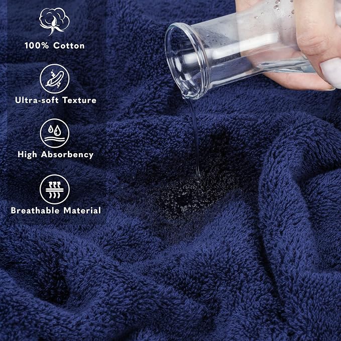 American Soft Linen 100% Cotton 600 GSM Turkish 40x80 Oversized Bath Towel Sheet - Image 4