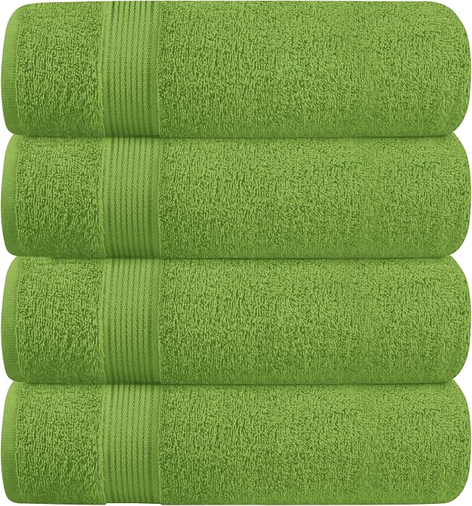 BELZZI Home Ultra Soft 4 Pack Oversized Bath Towel Set 27x54, Cotton Compact by Unknown