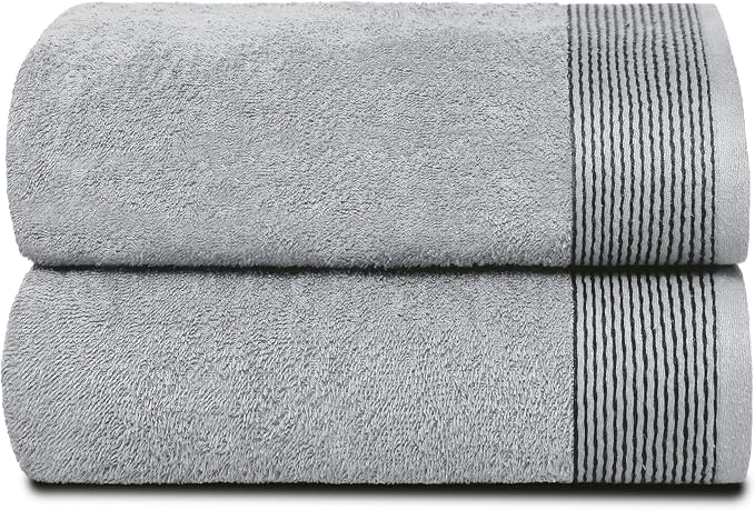 Belizzi Home Ultra Soft 2 Pack Oversized Bath Towel Set 28x55 inches, 100% by Unknown