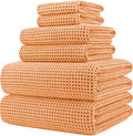 POLYTE 430 GSM Microfiber Quick Dry Lint Free Oversize Bath Towel Set, 6 Piece by Polyte