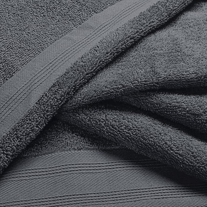 Ultra Soft 3 Pack Cotton Towel Set, Contains a Bath Towels 28x55 inch, a Hand - Image 2