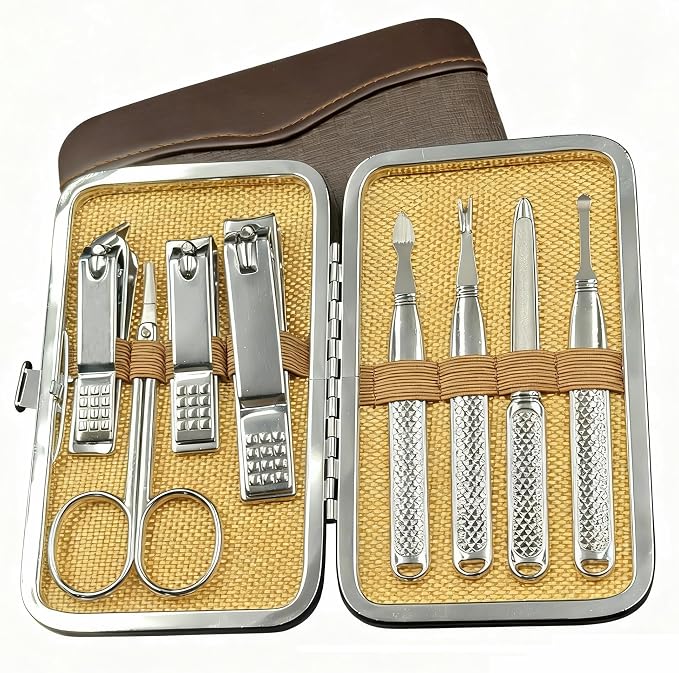 Manicure Set for Men and Women Professional Nail Clippers Kit by MELYFI