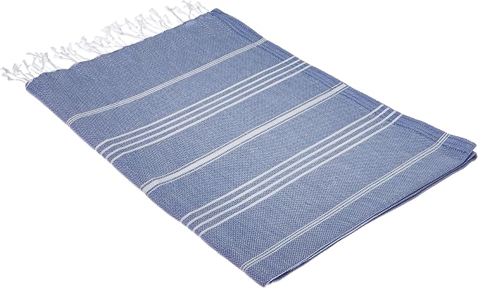 Cacala Lightweight and Thin Turkish Beach Towel 100% Cotton Sand-Free and - Image 4
