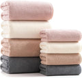 sakano Family Sized 8 Piece Towel Bundle, 4 Bath Towels and 4 Hand Towels by Unknown