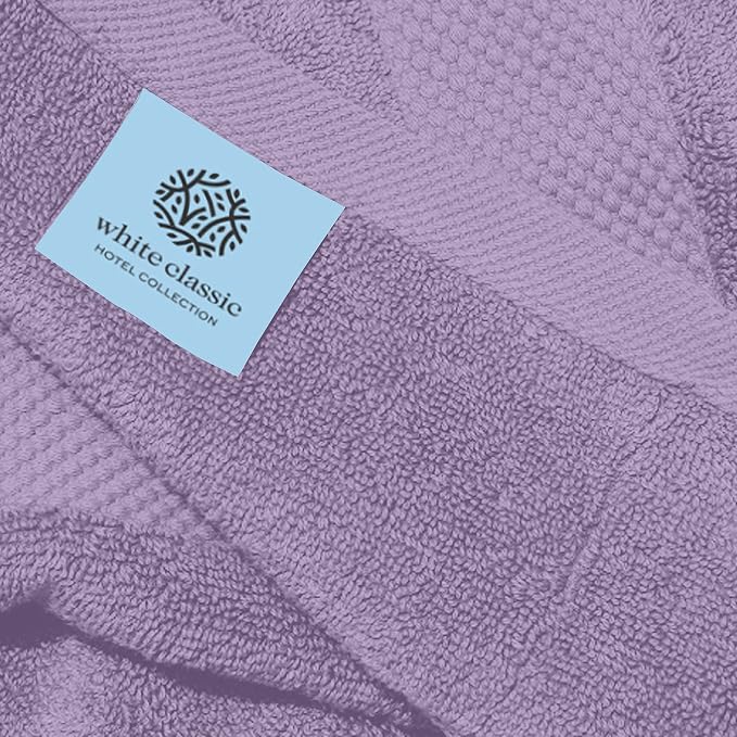 White Classic Luxury Lavender Hand Towels - Image 5