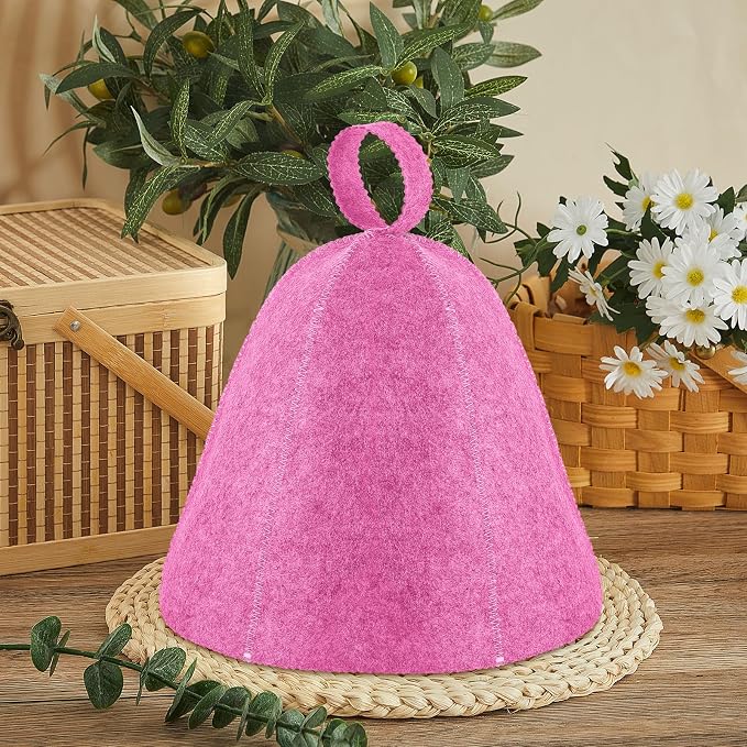 JaGely Sauna Hat for Men Women Sauna Hat Vaporarium Cap Russian Banya Cap for - Image 6