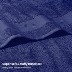 BIOWEAVES 100% Organic Cotton Bath Sheet Set of 2 | Soft Oversized Bath Towels - Image 3