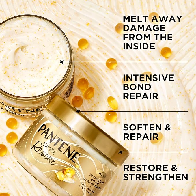 Pantene Miracle Rescue Hair Mask, Intensive Bond Repair - Image 2