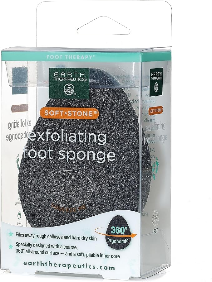 Earth Therapeutics Soft Stone Exfoliating Foot Sponge - Image 2