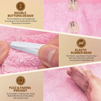 NEXCOVER Hair Towel Microfiber, 2 Pack Pink 9.8 inch X 25.5 inch Hair Wrap - Image 3