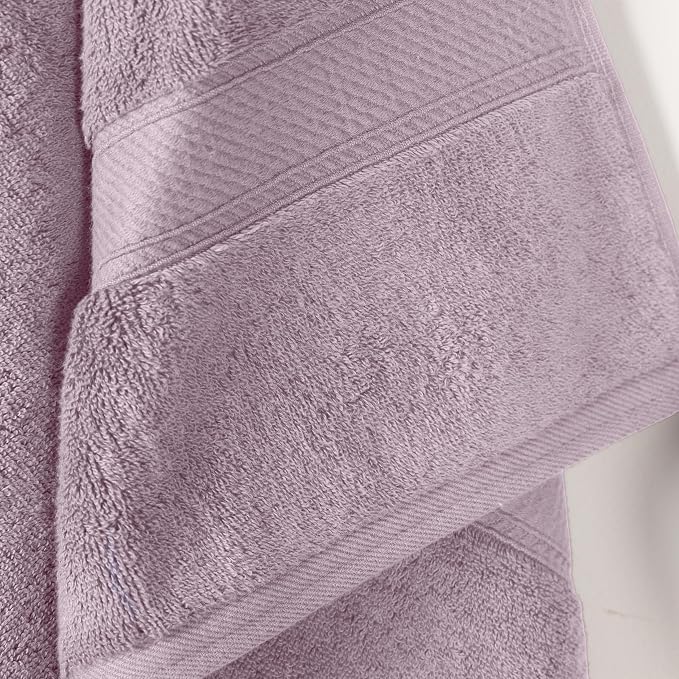 SUPERIOR Egyptian Cotton Pile Bath Towel Set of 2, Ultra Soft Luxury Towels - Image 3