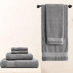 BIOWEAVES 100% Organic Cotton 700 GSM Plush 6-Piece Towel Set GOTS Certified - Image 6