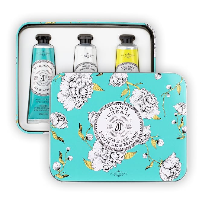 La Chatelaine Hand Cream Trio Tin Gift Set, Natural Hand Lotion, Made in France - Image 7