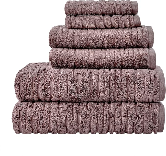 SKL Home CloudSoft Cotton Luxury 4-Piece Washcloth Set, Soft Plum - Image 8