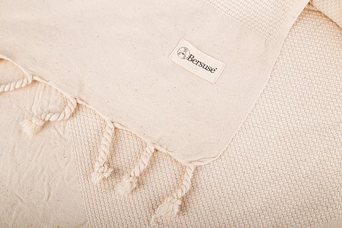 Bersuse 100% Cotton Ventura XL Throw Blanket - Image 7