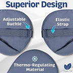 Sleep Mask - Navy Gray, 100% Viscose Derived from Bamboo - Lightweight Eye Mask - Image 5