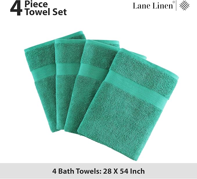 LANE LINEN Bath Towels Pack of 4 - Image 5