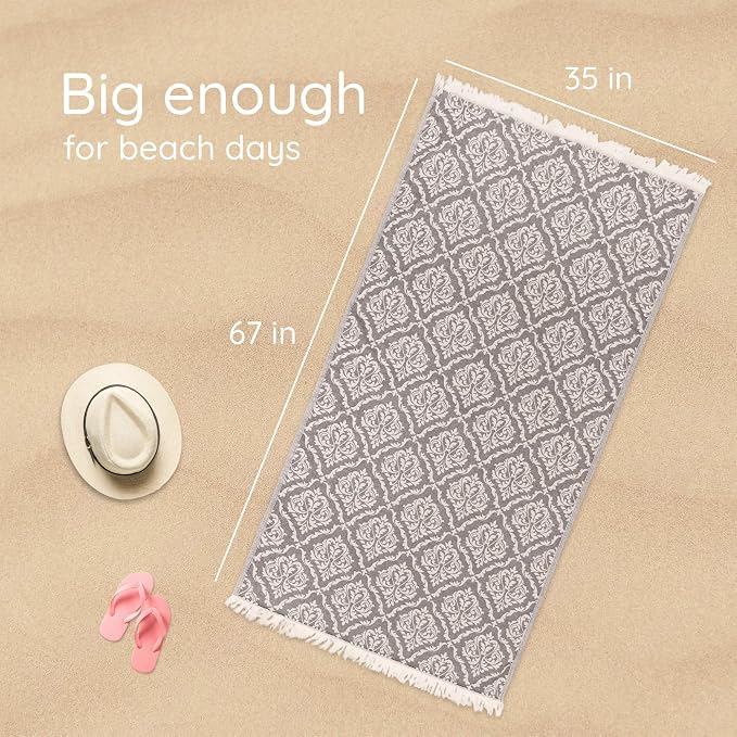 Premium Turkish Beach Towel – 35"x67" – 100% Cotton – Quick Dry Towel & Sand - Image 3