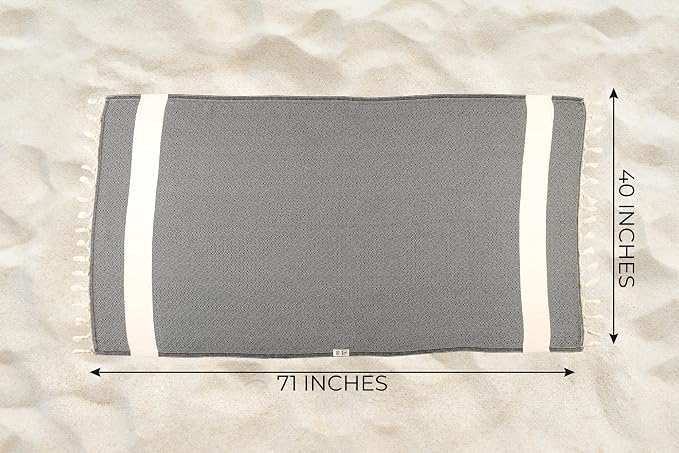 Turkish Beach Towel Oversized Clearance XL 40x71- Sand Free - Image 6
