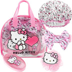 Hello Kitty Sanrio Shower Accessories Set, Kawaii Toiletry Bag by GetTrend