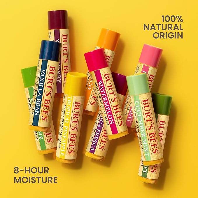 Burt's Bees Lip Balm, Strawberry, Coconut and Pear, and Vanilla Bean Pack - Image 5