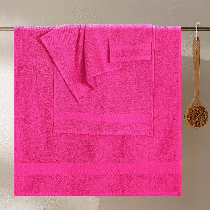 GLAMBURG Ultra Soft 8-Piece Towel Set - Image 3