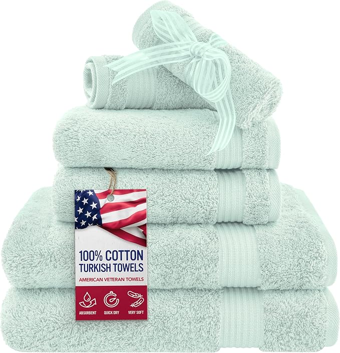 American Veteran Towel, 6 Piece Towel Set by AmericanVeteranTowel
