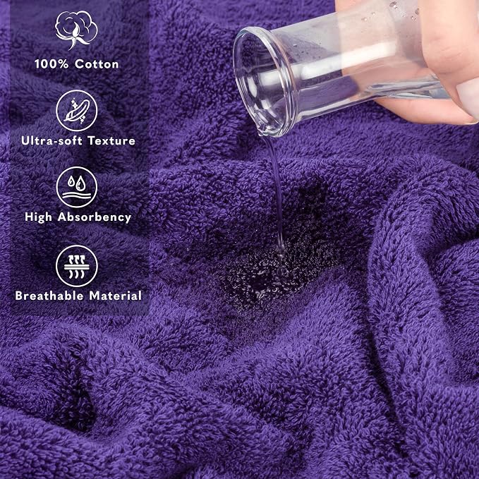 American Soft Linen 35x70 Jumbo Large Bath Towel, 600 GSM 100% Cotton Turkish - Image 4