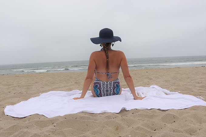 Bersuse Towels Anatolia XL Beach Blanket Throw Blanket Turkish Towel 100% - Image 4