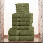 Superior Egyptian Cotton Pile 10 Piece Towel Set, Includes 2 Bath, 4 Hand - Image 2