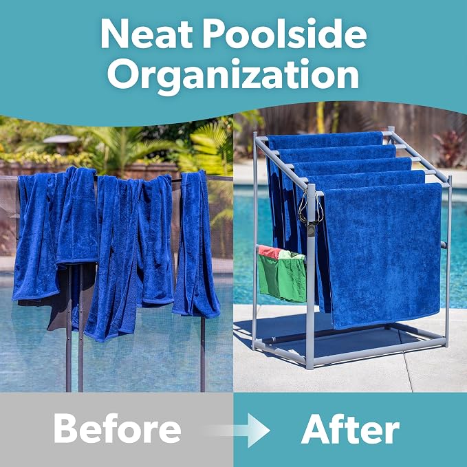 Coast Modern Pool Towel Rack – Choose Your Color - Image 6